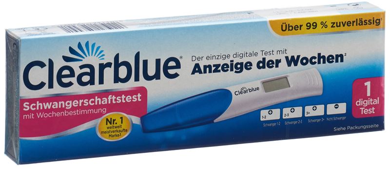 Clearblue test de grossesse indicateur de semaines