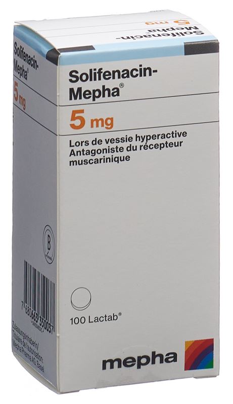 Solifenacin-Mepha Filmtabl 5 mg Ds 100 Stk Solifenacin-Mepha Filmtabl 5 mg Ds 100 Stk