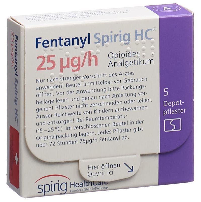 Fentanyl Spirig HC 25 mcg/h Depotpflaster 5 Stk