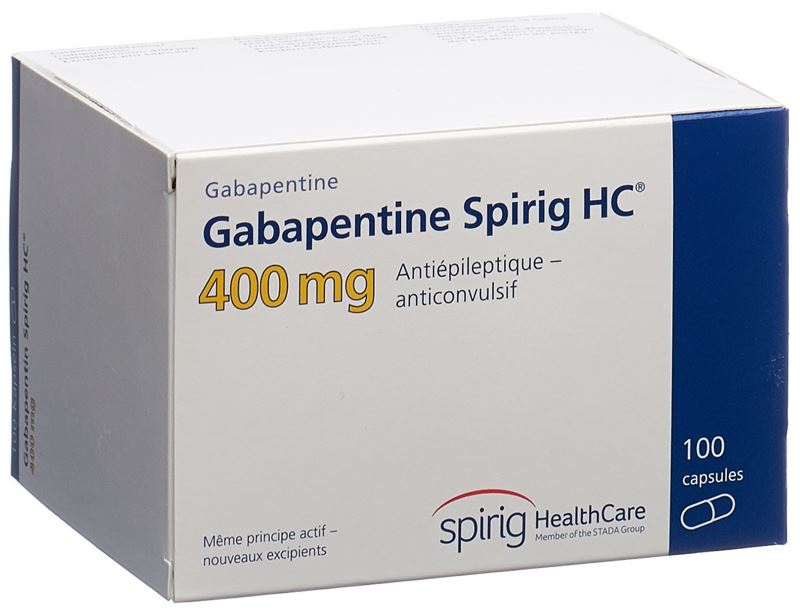Gabapentine Spirig HC caps 400 mg 100 pce