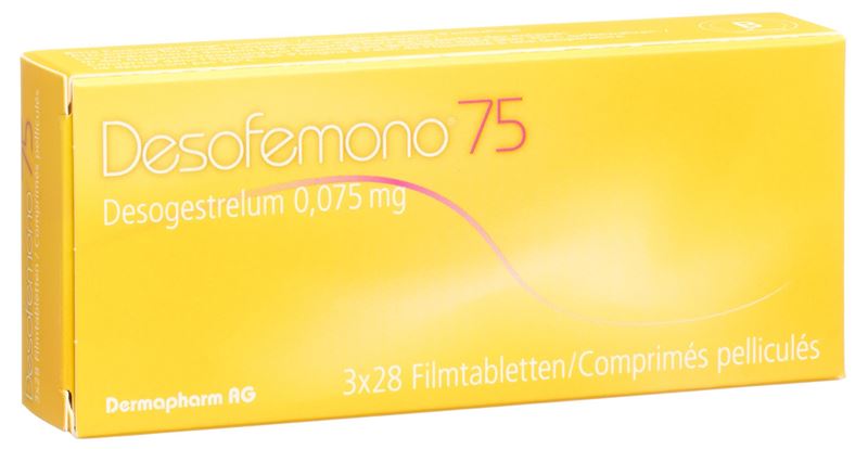 Desofemono Filmtabl 0.075 mg 3 x 28 Stk Desofemono Filmtabl 0.075 mg 3 x 28 Stk