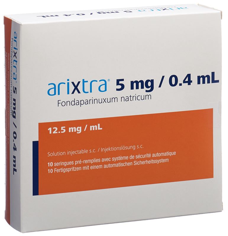 Arixtra Inj Lös 5 mg/0.4ml 10 Fertspr 0.4 ml