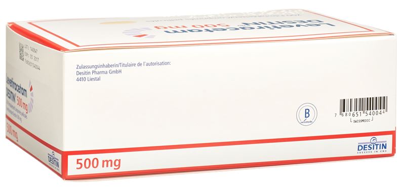 Levetiracetam DESITIN cpr pell 500 mg 200 pce