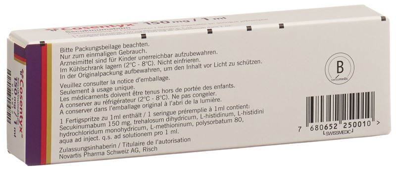 Cosentyx sol inj 150 mg/1ml ser pré Cosentyx sol inj 150 mg/1ml ser pré