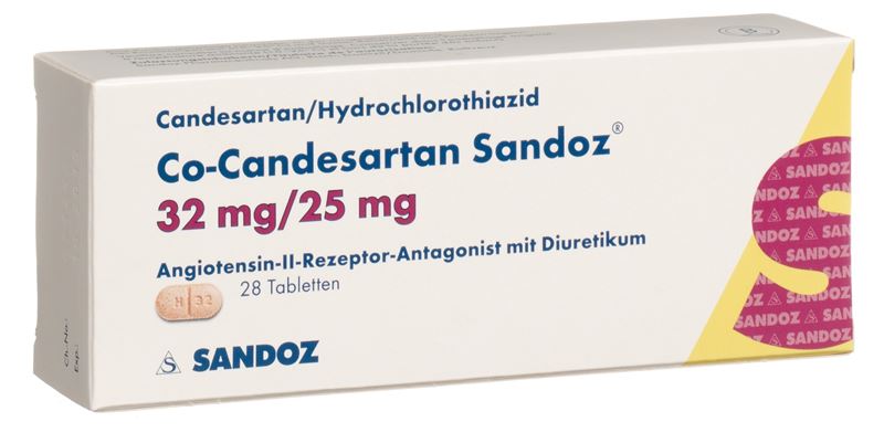 Co-Candésartan Sandoz cpr 32/25 mg 28 pce Co-Candésartan Sandoz cpr 32/25 mg 28 pce