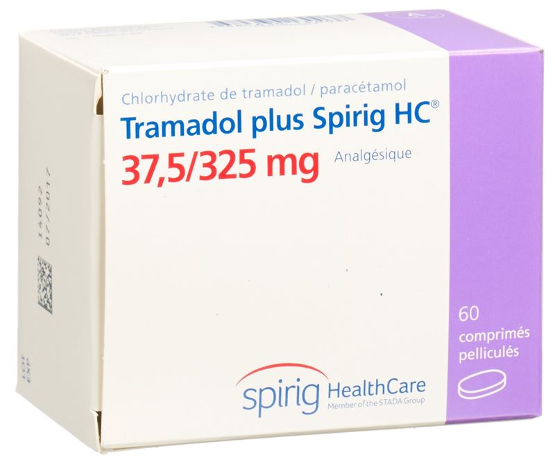 Tramadol plus Spirig HC cpr pell 37.5/325mg 60 pce