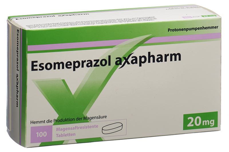 Ésoméprazole Axapharm cpr pell 20 mg 100 pce
