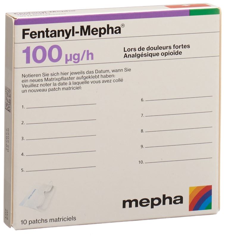 Fentanyl-Mepha Matrixpfl 100 mcg/h 10 Stk