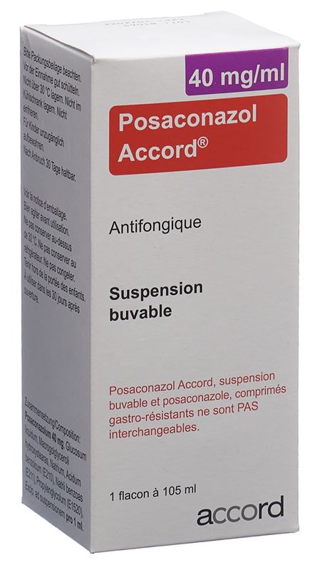 Posaconazol Accord Susp 40 mg/ml zum Einnehmen Fl 105 ml Posaconazol Accord Susp 40 mg/ml zum Einnehmen Fl 105 ml
