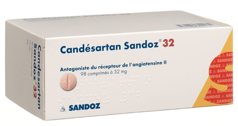 Candésartan Sandoz cpr 32 mg 98 pce Candésartan Sandoz cpr 32 mg 98 pce