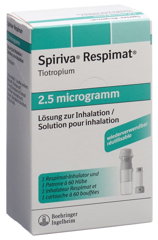 Spiriva Respimat Inhal Lös 2.5 mcg/Hub wiederverwendbar 60 Dos