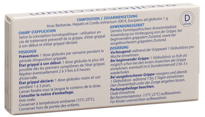 Oscillococcinum glob 6 x 1 dos Oscillococcinum glob 6 x 1 dos