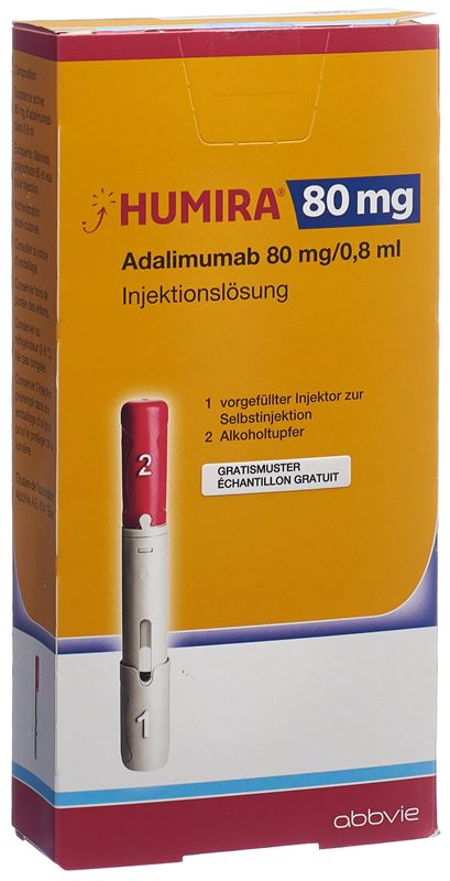 Humira sol inj 80 mg/0.8ml stylo prérempli 0.8 ml