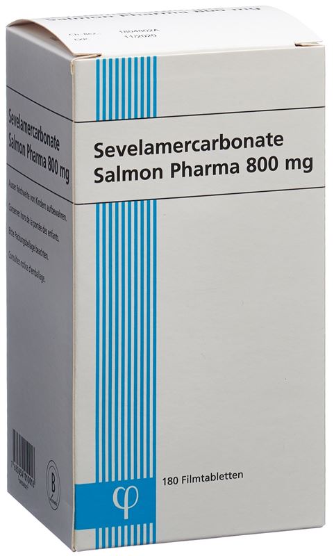 Sevelamercarbonate Salmon Pharma cpr pell 800 mg fl 180 pce