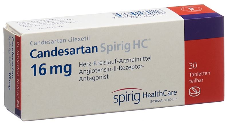 Candésartan Spirig HC cpr 16 mg 30 pce Candésartan Spirig HC cpr 16 mg 30 pce