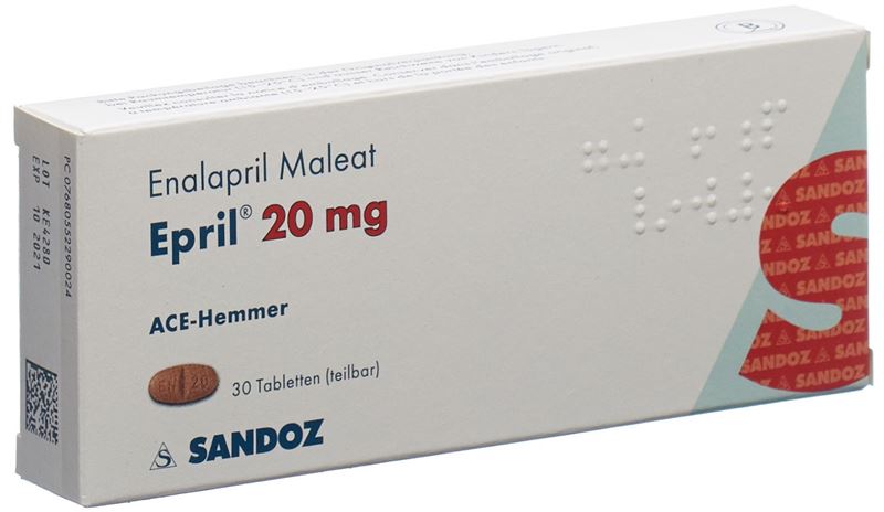 Epril Tabl 20 mg 30 Stk Epril Tabl 20 mg 30 Stk