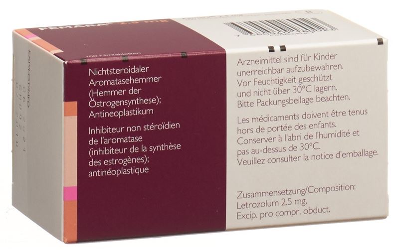 Femara Filmtabl 2.5 mg 100 Stk Femara Filmtabl 2.5 mg 100 Stk