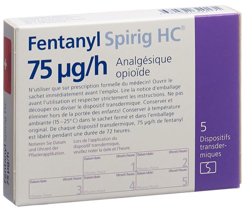 Fentanyl Spirig HC 75 mcg/h Depotpflaster 5 Stk