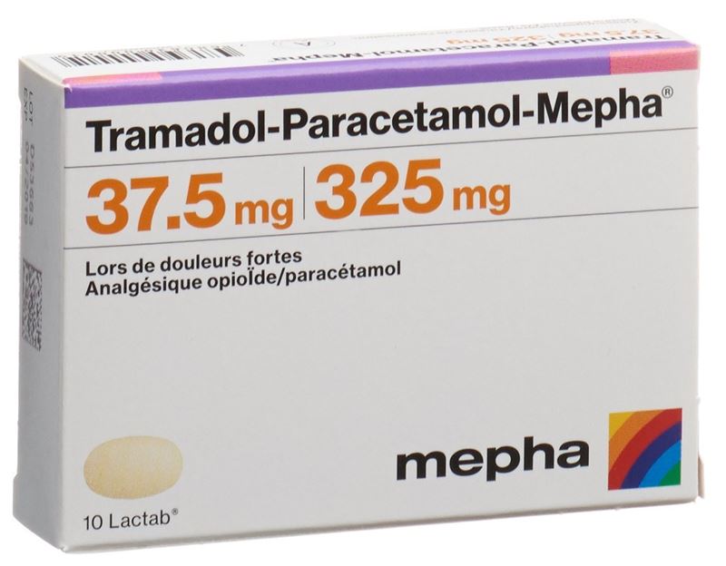 Tramadol-Paracetamol-Mepha Lactab 37.5/325 mg 10 pce