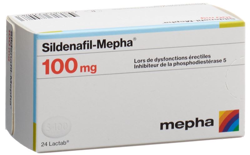 Sildenafil-Mepha cpr pell 100 mg 24 pce