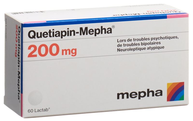 Quetiapin-Mepha Filmtabl 200 mg 60 Stk