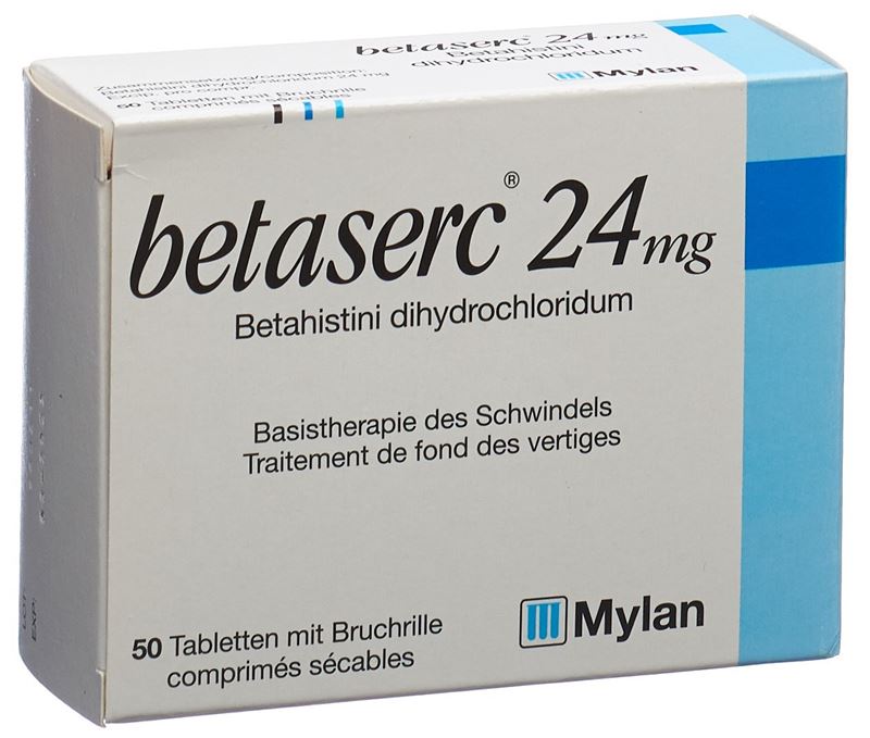 Betaserc cpr 24 mg 50 pce Betaserc cpr 24 mg 50 pce