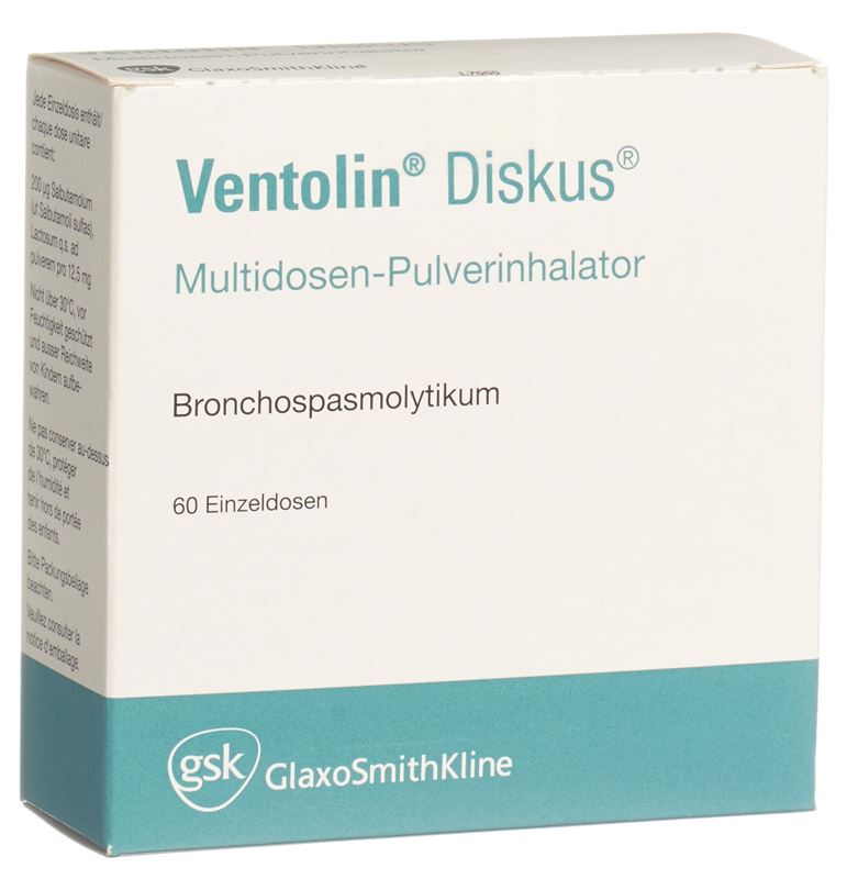 Ventolin Diskus Multidos Inh Plv 200 mcg 60 Dos Ventolin Diskus Multidos Inh Plv 200 mcg 60 Dos