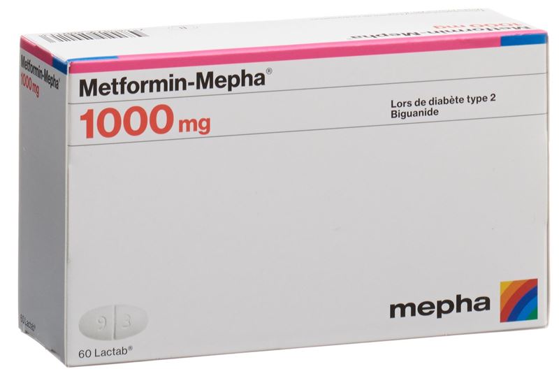 Metformin-Mepha Filmtabl 1000 mg 60 Stk