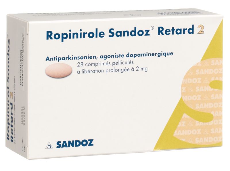 Ropinirol Sandoz Retard Ret Tabl 2 mg 28 Stk Ropinirol Sandoz Retard Ret Tabl 2 mg 28 Stk