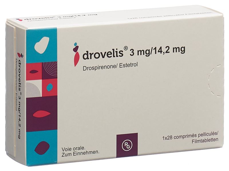 Drovelis cpr pell 3 mg/14.2 mg 28 pce Drovelis cpr pell 3 mg/14.2 mg 28 pce