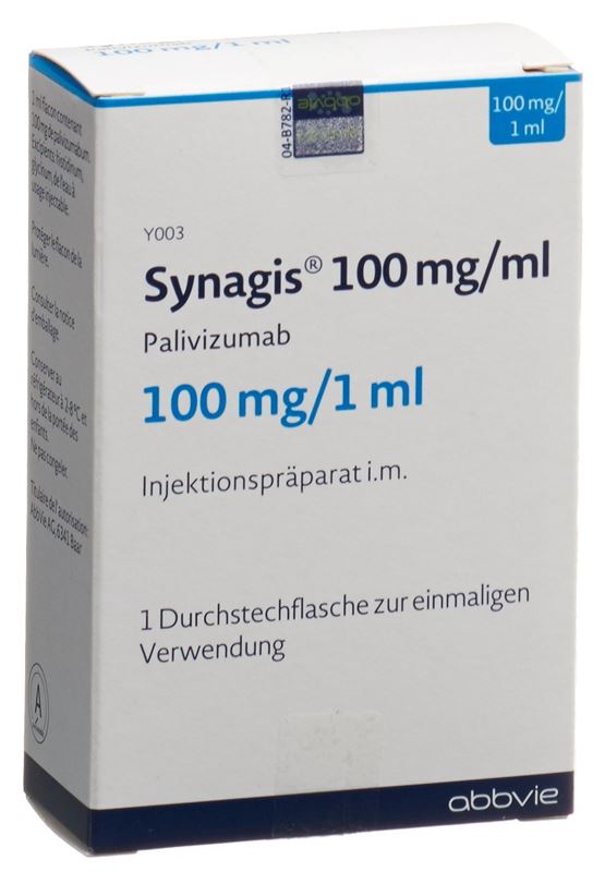 Synagis sol inj 100 mg/1ml flac