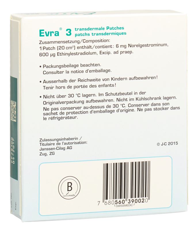 Evra patch mat 3 pce