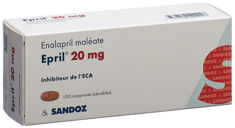 Epril Tabl 20 mg 100 Stk Epril Tabl 20 mg 100 Stk