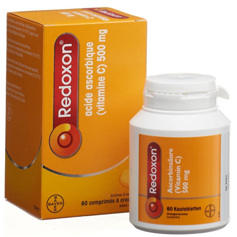 Redoxon Kautabl 500 mg Orangenaroma zuckerfrei 60 Stk