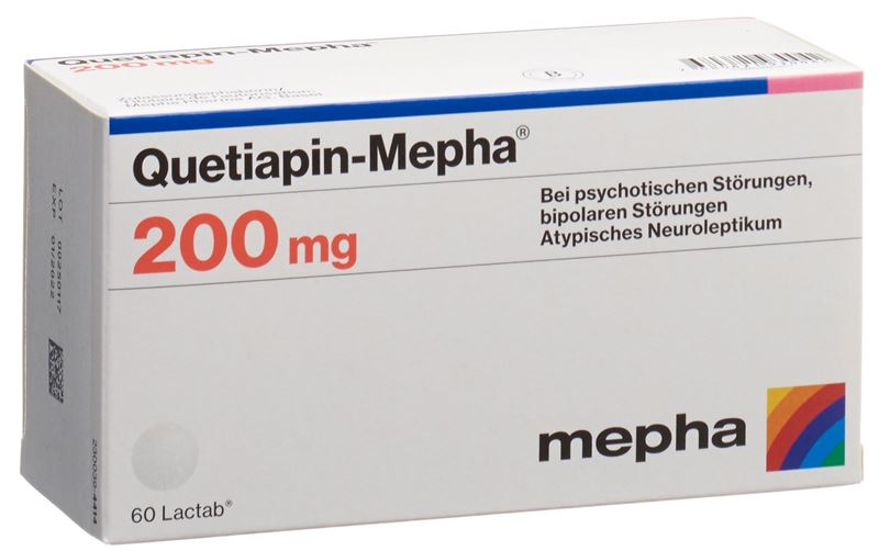 Quetiapin-Mepha Filmtabl 200 mg 60 Stk