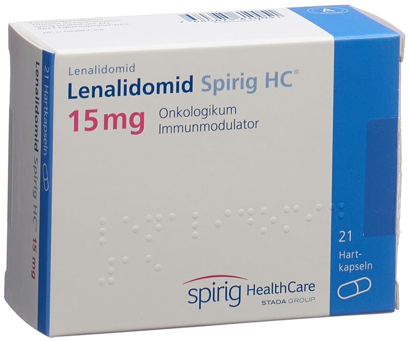 Lénalidomide Spirig HC caps 15 mg 21 pce Lénalidomide Spirig HC caps 15 mg 21 pce