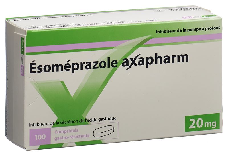 Ésoméprazole Axapharm cpr pell 20 mg 100 pce