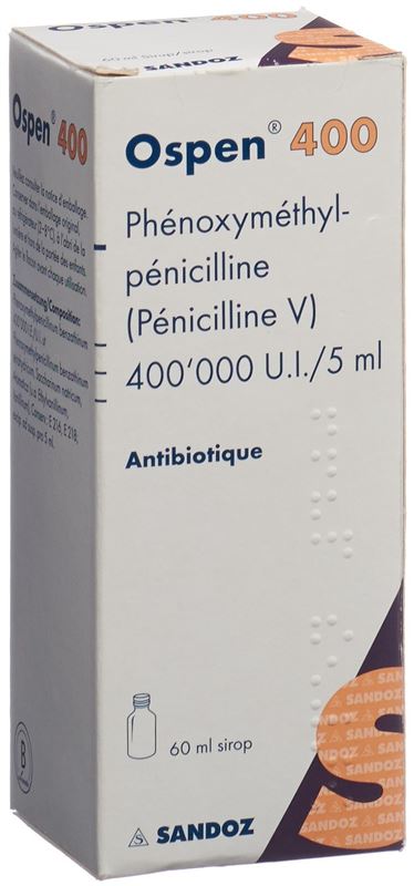 Ospen 400 sirop 400000 UI/5ml fl 60 ml