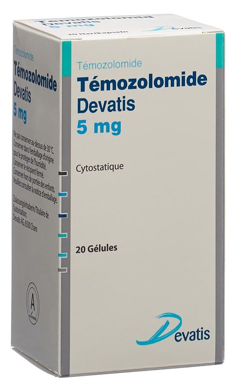 Temozolomid Devatis Kaps 5 mg Fl 20 Stk Temozolomid Devatis Kaps 5 mg Fl 20 Stk