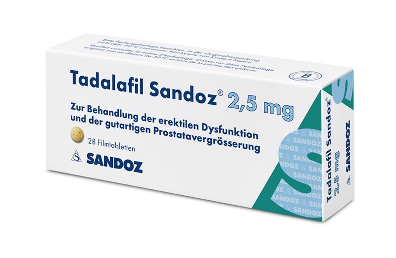 Tadalafil Sandoz Filmtabl 2.5 mg 28 Stk