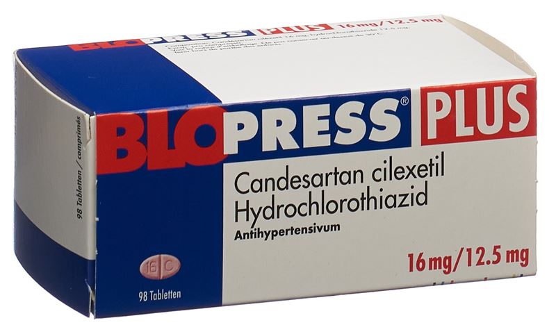 Blopress plus Tabl 16/12.5 mg 98 Stk Blopress plus Tabl 16/12.5 mg 98 Stk