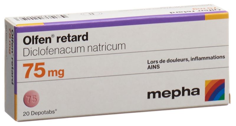 Olfen retard depotabs 75 mg 20 pce Olfen retard depotabs 75 mg 20 pce