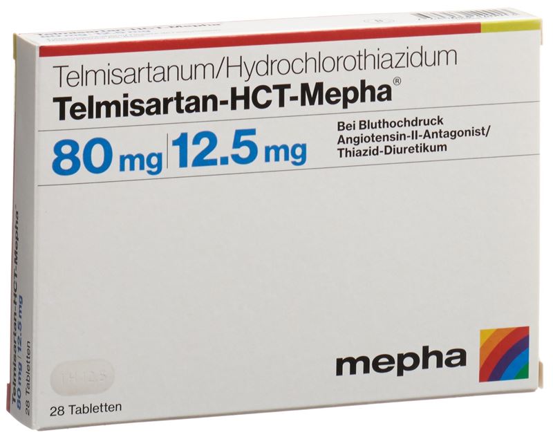 Telmisartan-HCT-Mepha Tabl 80/12.5 mg 28 Stk