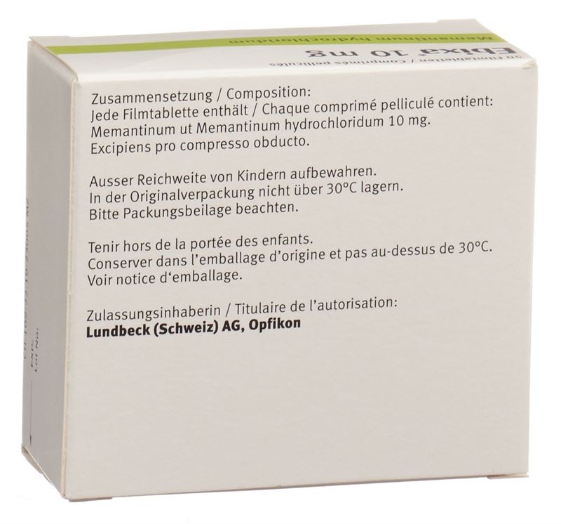 Ebixa cpr pell 10 mg 50 pce