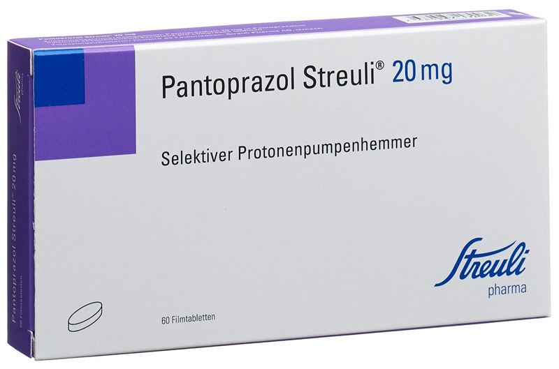 Pantoprazol Streuli Filmtabl 20 mg 60 Stk