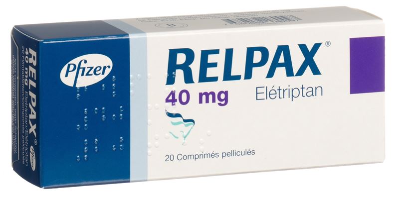 Relpax cpr pell 40 mg 20 pce Relpax cpr pell 40 mg 20 pce