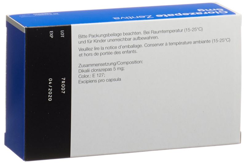 Clorazepate Zentiva Kaps 5 mg 50 Stk Clorazepate Zentiva Kaps 5 mg 50 Stk