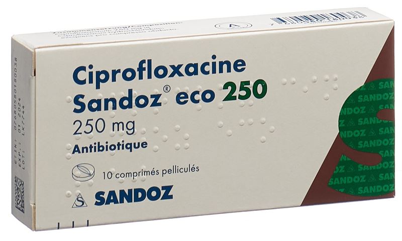 Ciprofloxacin Sandoz eco Filmtabl 250 mg 10 Stk