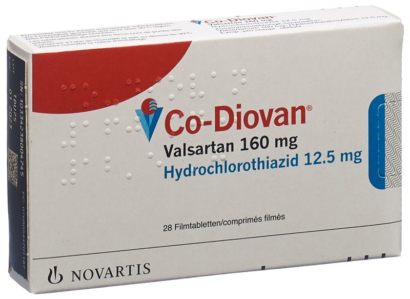 Co-Diovan cpr pell 160/12.5 mg 28 pce Co-Diovan cpr pell 160/12.5 mg 28 pce
