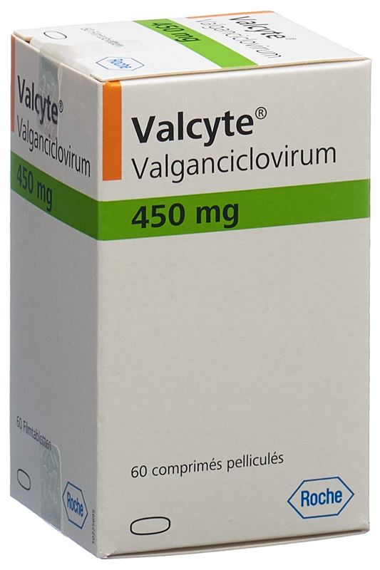 Valcyte cpr pell 450 mg bte 60 pce Valcyte cpr pell 450 mg bte 60 pce